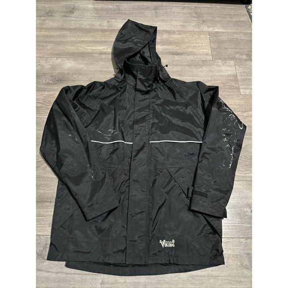 VIKING Men Journeyman 420D Waterproof Heavy Duty Hooded Industrial Jacket size S - Picture 1 of 5